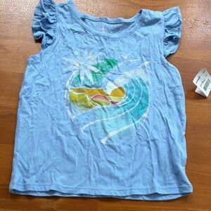 O'Neill Light Blue Kids Shirt with Beach Wave Design